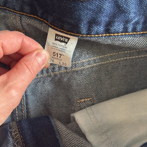 Vintage Levi's 517 Men's Dark Blue Straight Jeans 36x30 - Picture 7 of 8